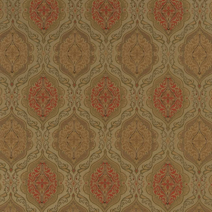 D1833 Damask Meadow Antoinette Green Charlotte Fabrics