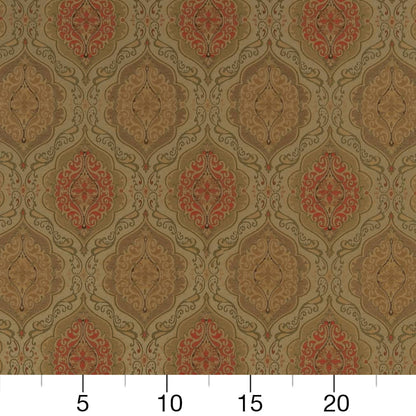 D1833 Damask Meadow Antoinette Green Charlotte Fabrics