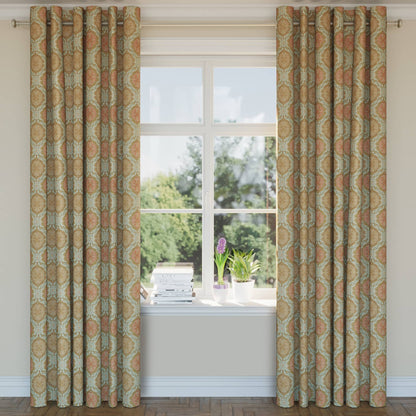 D1837 Damask Spring Antoinette Aqua & Teal Charlotte Fabrics