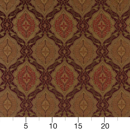 D1838 Damask Aubergine Antoinette Purple Charlotte Fabrics