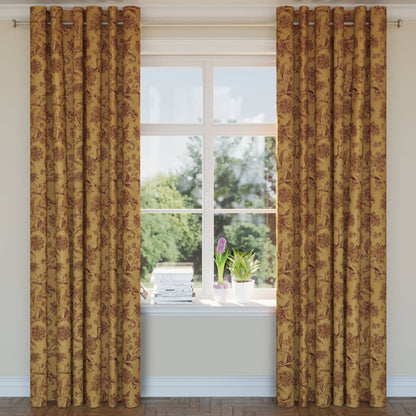 D1839 Floral Antique Cecile Gold & Yellow Charlotte Fabrics