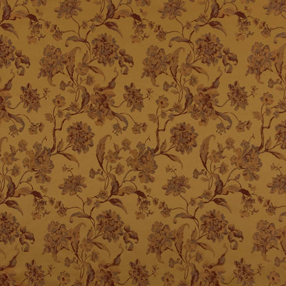 D1839 Floral Antique Cecile Gold & Yellow Charlotte Fabrics