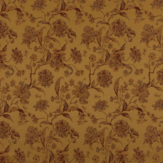 D1839 Floral Antique Cecile Gold & Yellow Charlotte Fabrics