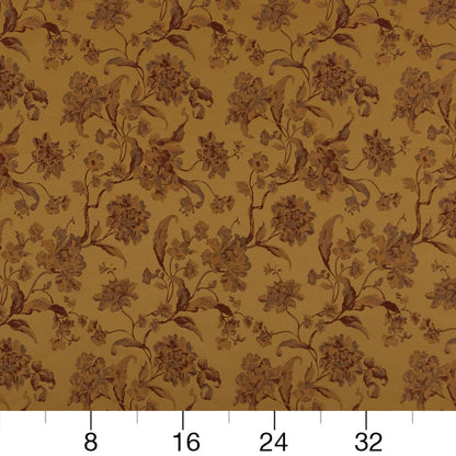 D1839 Floral Antique Cecile Gold & Yellow Charlotte Fabrics