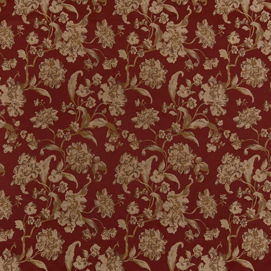 D1840 Floral Currant Cecile Red & Burgundy Charlotte Fabrics