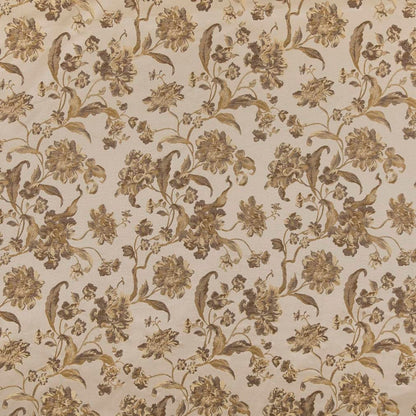 D1841 Floral Champagne Cecile Beige & Taupe,Gold & Yellow Charlotte Fabrics