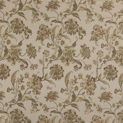D1843 Floral Prairie Cecile Beige & Taupe,Green Charlotte Fabrics