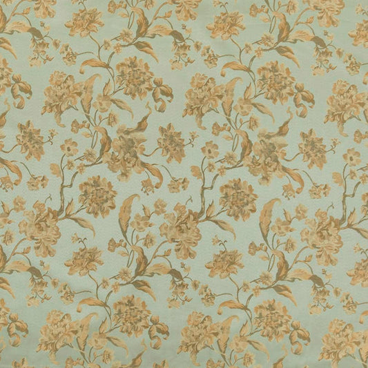 D1844 Floral Mist Cecile Aqua & Teal Charlotte Fabrics