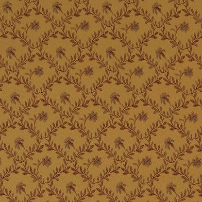 D1845 Floral,Leaves Antique Juliet Gold & Yellow Charlotte Fabrics