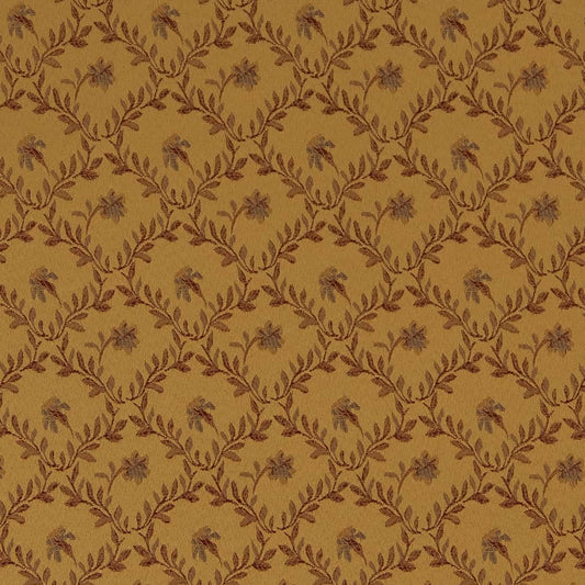 D1845 Floral,Leaves Antique Juliet Gold & Yellow Charlotte Fabrics