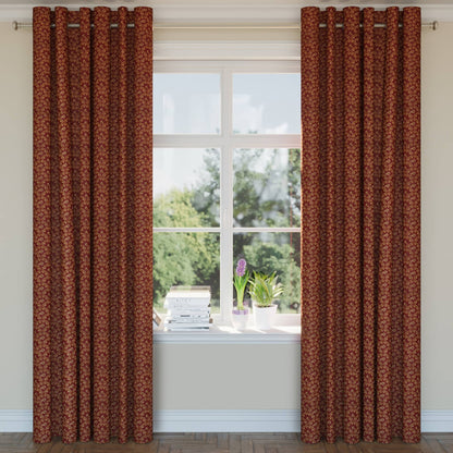 D1846 Floral,Leaves Currant Juliet Red & Burgundy Charlotte Fabrics