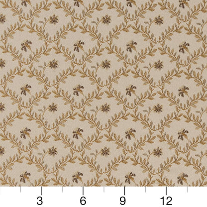 D1847 Floral,Leaves Champagne Juliet Beige & Taupe,Gold & Yellow Charlotte Fabrics