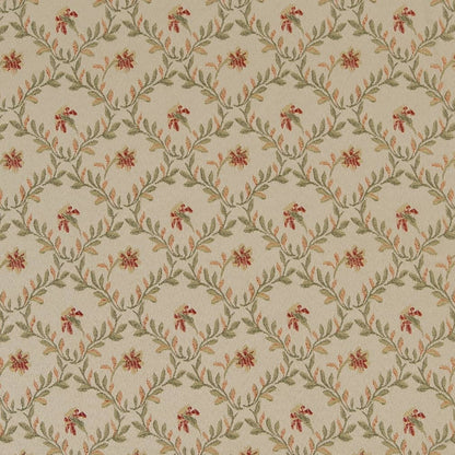 D1848 Floral,Leaves Garden Juliet Coral & Peach,Green Charlotte Fabrics
