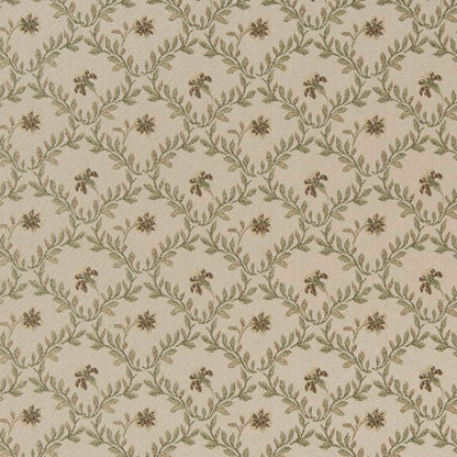 D1849 Floral,Leaves Prairie Juliet Beige & Taupe,Green Charlotte Fabrics