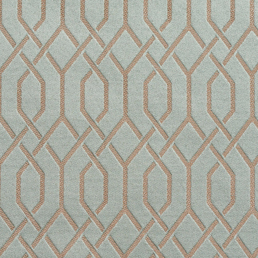 D184 Abstract & Geometric Seamist Lattice Aqua & Teal Charlotte Fabrics