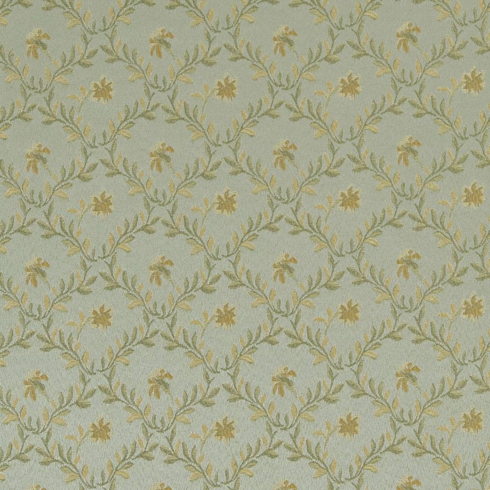 D1850 Floral,Leaves Mist Juliet Aqua & Teal Charlotte Fabrics