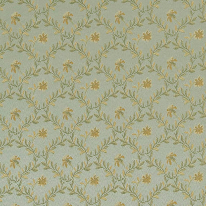 D1850 Floral,Leaves Mist Juliet Aqua & Teal Charlotte Fabrics