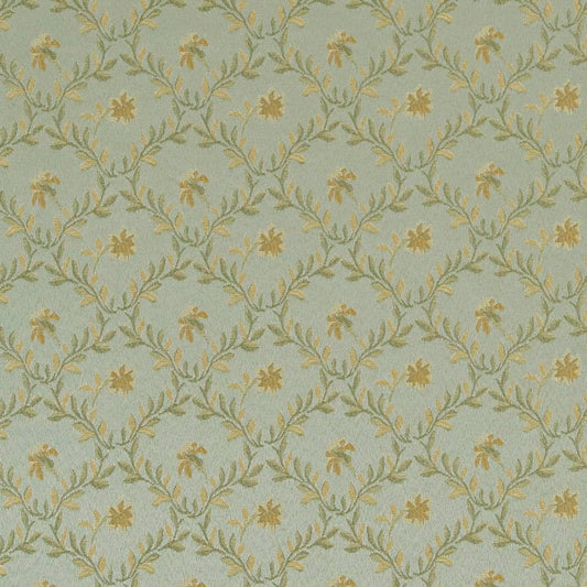 D1850 Floral,Leaves Mist Juliet Aqua & Teal Charlotte Fabrics