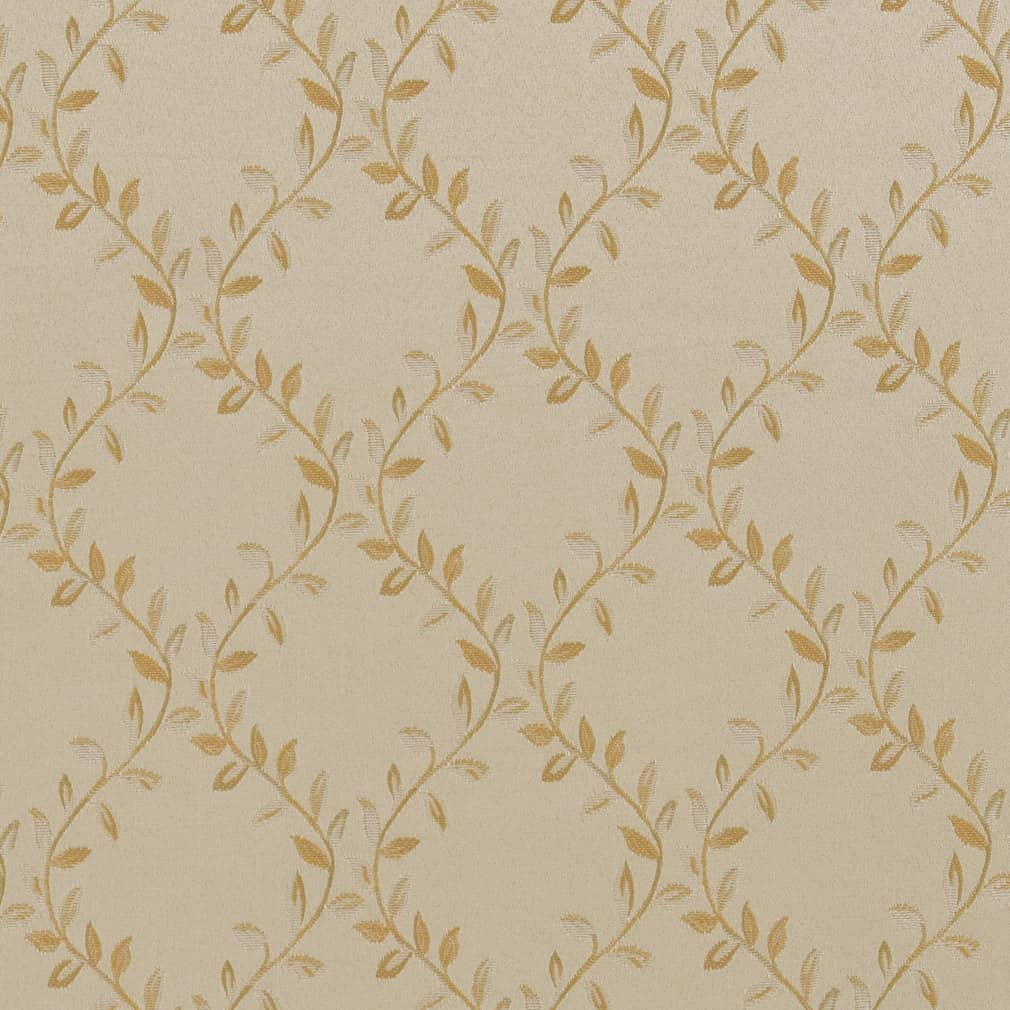 D1855 Diamonds,Leaves Ivory Ella Beige & Taupe,Gold & Yellow Charlotte Fabrics