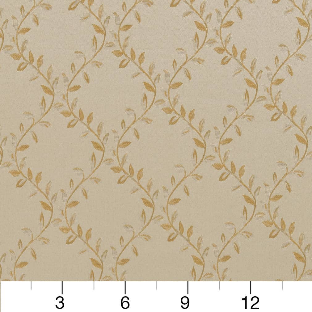 D1855 Diamonds,Leaves Ivory Ella Beige & Taupe,Gold & Yellow Charlotte Fabrics