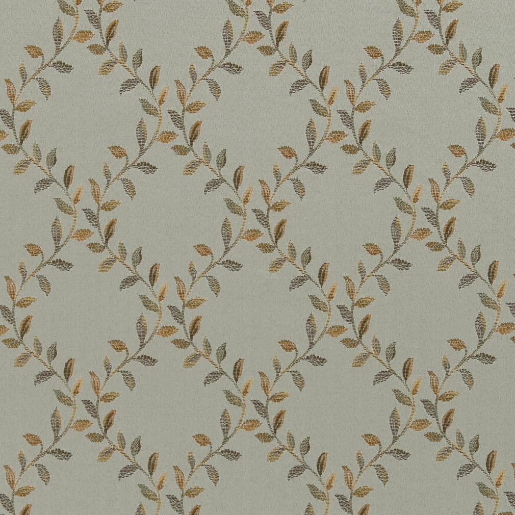 D1856 Diamonds,Leaves Spring Ella Aqua & Teal Charlotte Fabrics