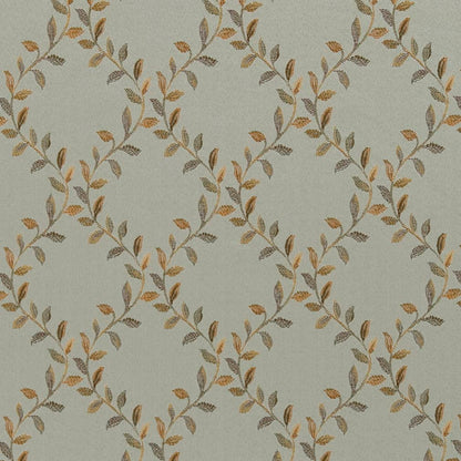 D1856 Diamonds,Leaves Spring Ella Aqua & Teal Charlotte Fabrics
