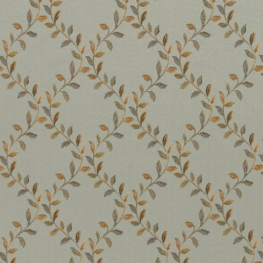 D1856 Diamonds,Leaves Spring Ella Aqua & Teal Charlotte Fabrics