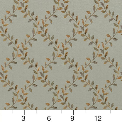 D1856 Diamonds,Leaves Spring Ella Aqua & Teal Charlotte Fabrics
