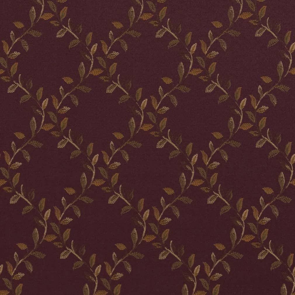 D1857 Diamonds,Leaves Aubergine Ella Purple Charlotte Fabrics