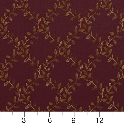 D1857 Diamonds,Leaves Aubergine Ella Purple Charlotte Fabrics
