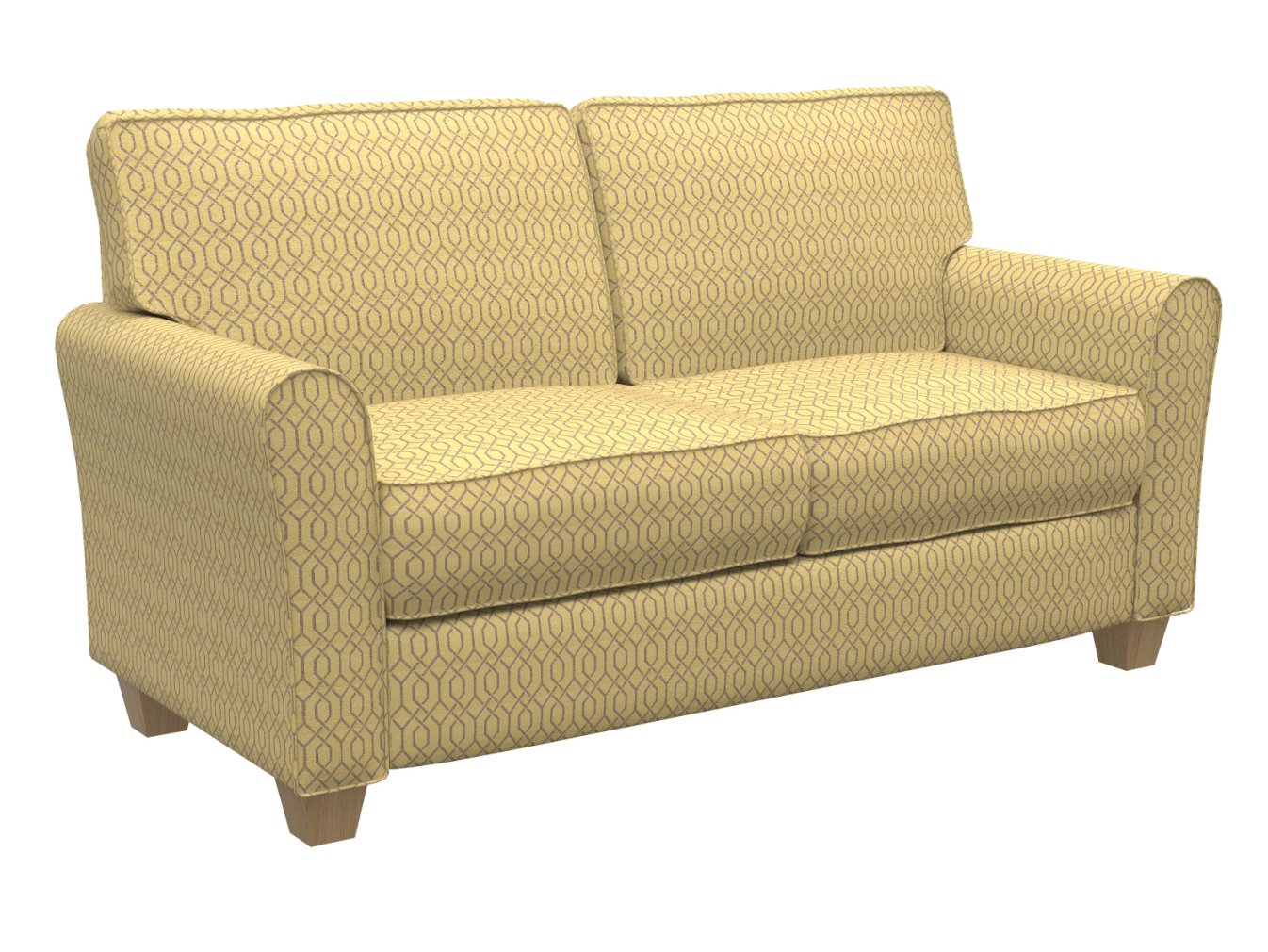 D186 Abstract & Geometric Gold Lattice Gold & Yellow Charlotte Fabrics