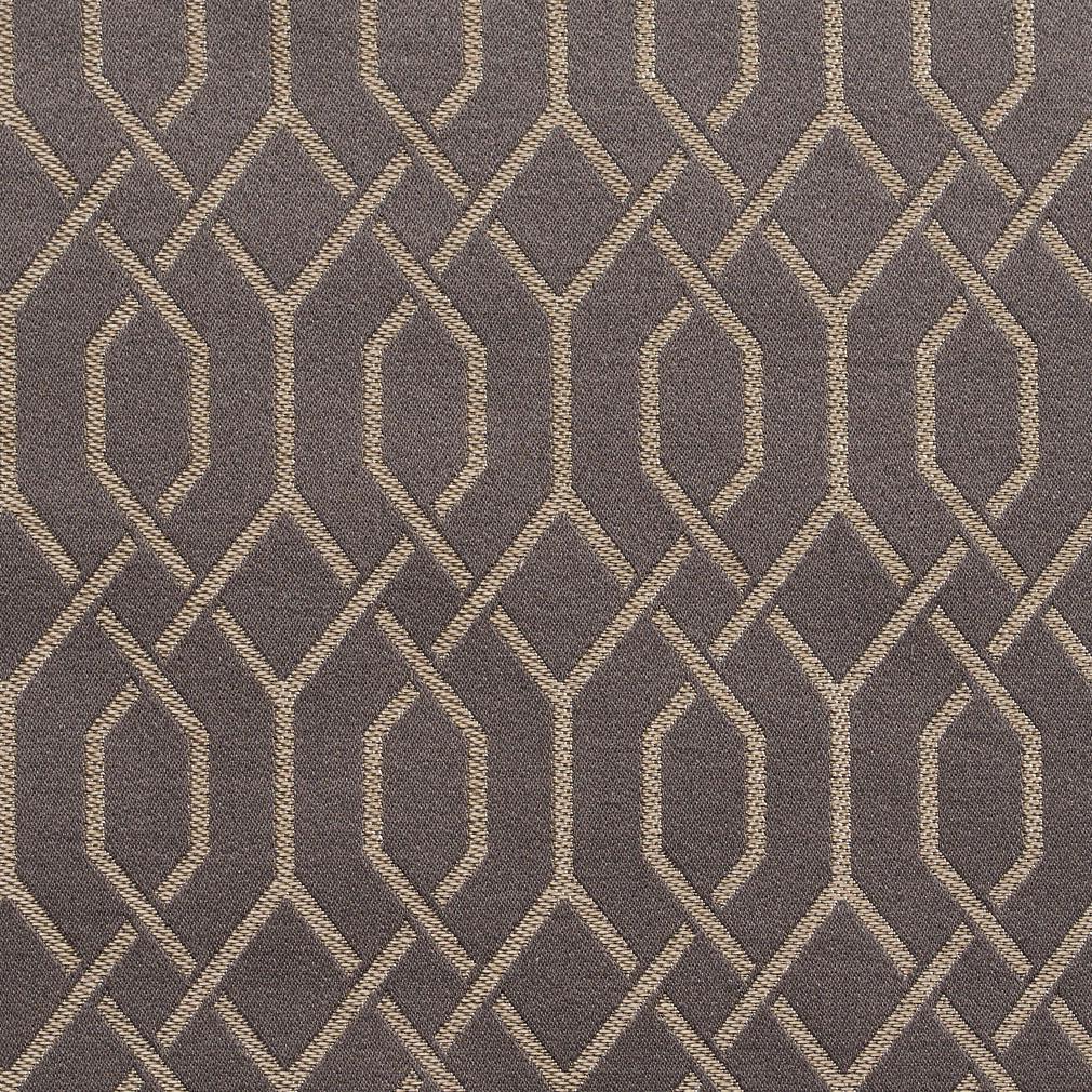D187 Abstract & Geometric Pewter Lattice Grey & Silver Charlotte Fabrics