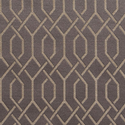 D187 Abstract & Geometric Pewter Lattice Grey & Silver Charlotte Fabrics