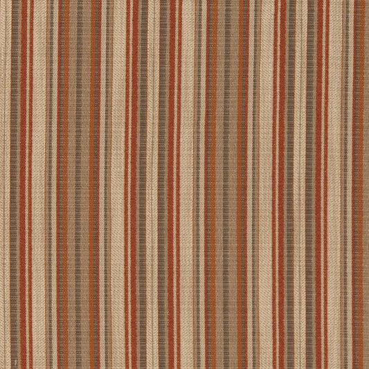D1942 Stripe Papaya Stripe Orange & Rust Charlotte Fabrics