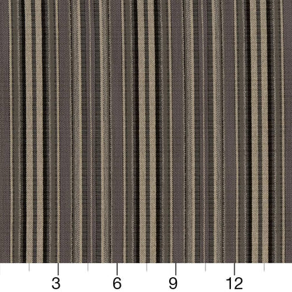 D1943 Stripe Pewter Stripe Grey & Silver Charlotte Fabrics