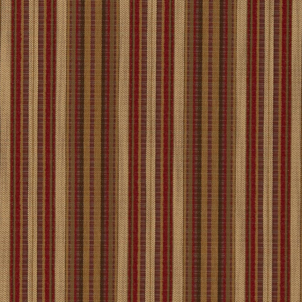D1944 Stripe Ginger Stripe Red & Burgundy Charlotte Fabrics