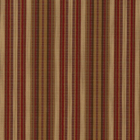 D1944 Stripe Ginger Stripe Red & Burgundy Charlotte Fabrics