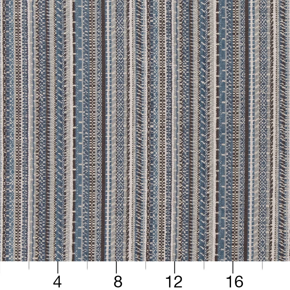 D1946 Stripe Chambray Blue Charlotte Fabrics
