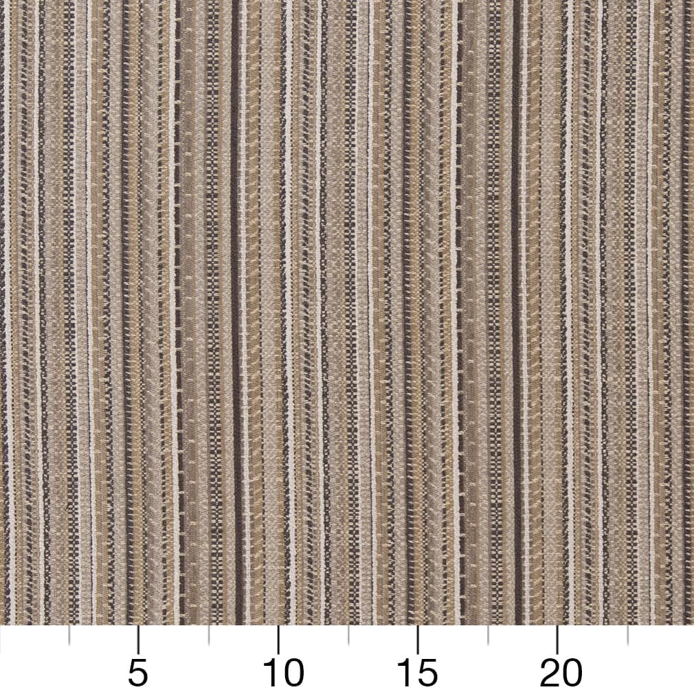 D1947 Stripe Granite Beige & Taupe Charlotte Fabrics