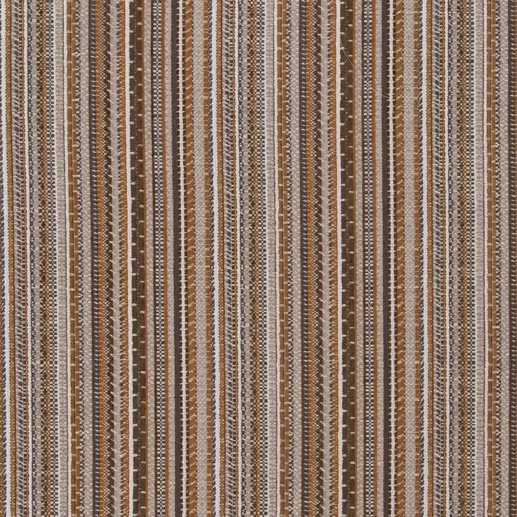 D1949 Stripe Amber Brown Charlotte Fabrics