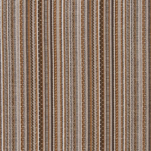D1949 Stripe Amber Brown Charlotte Fabrics
