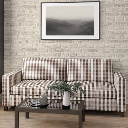 D1950 Plaid Pepper Plaid Grey & Silver Charlotte Fabrics