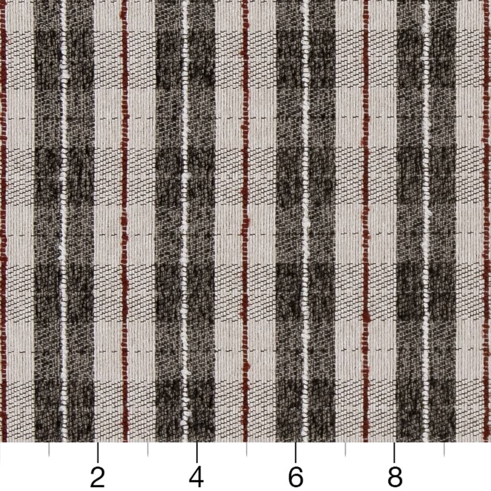 D1950 Plaid Pepper Plaid Grey & Silver Charlotte Fabrics