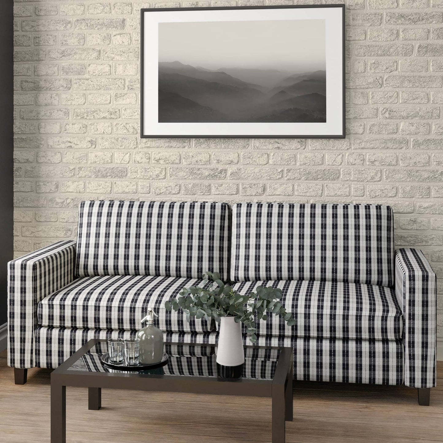 D1952 Plaid Navy Plaid Blue Charlotte Fabrics
