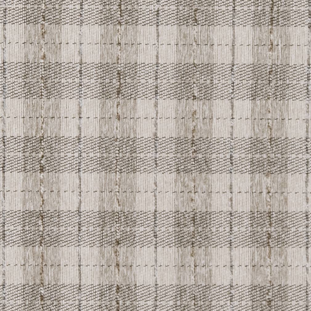 D1953 Plaid Linen Plaid Beige & Taupe Charlotte Fabrics