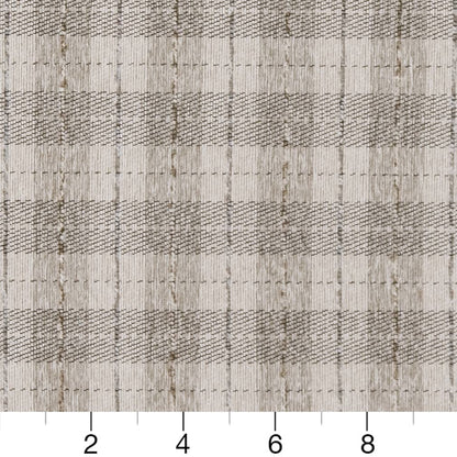 D1953 Plaid Linen Plaid Beige & Taupe Charlotte Fabrics