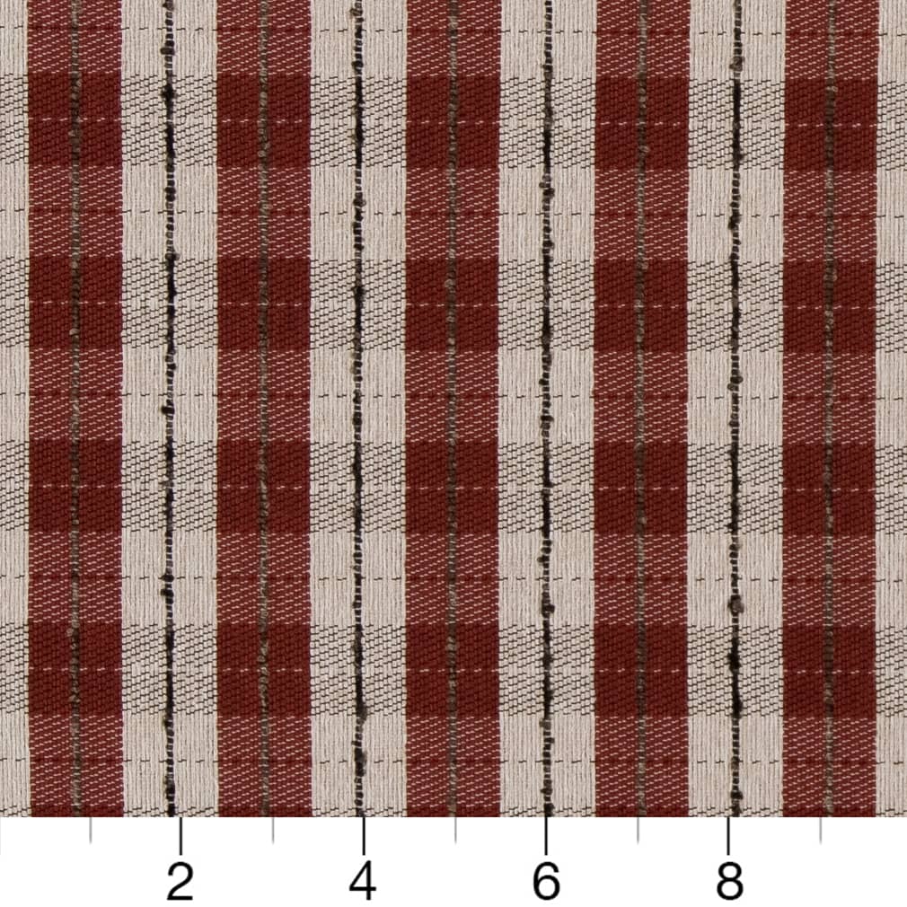 D1954 Plaid Spicy Plaid Red & Burgundy Charlotte Fabrics