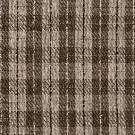 D1955 Plaid Cocoa Plaid Brown Charlotte Fabrics