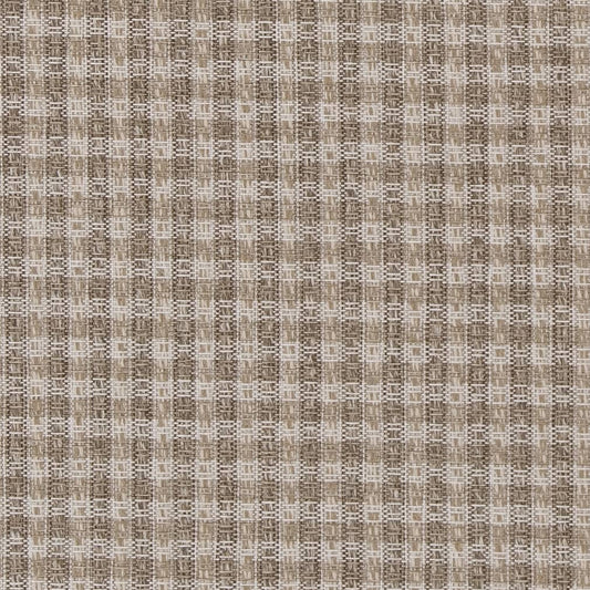 D1963 Check & Houndstooth,Small Scale Mushroom Beige & Taupe Charlotte Fabrics