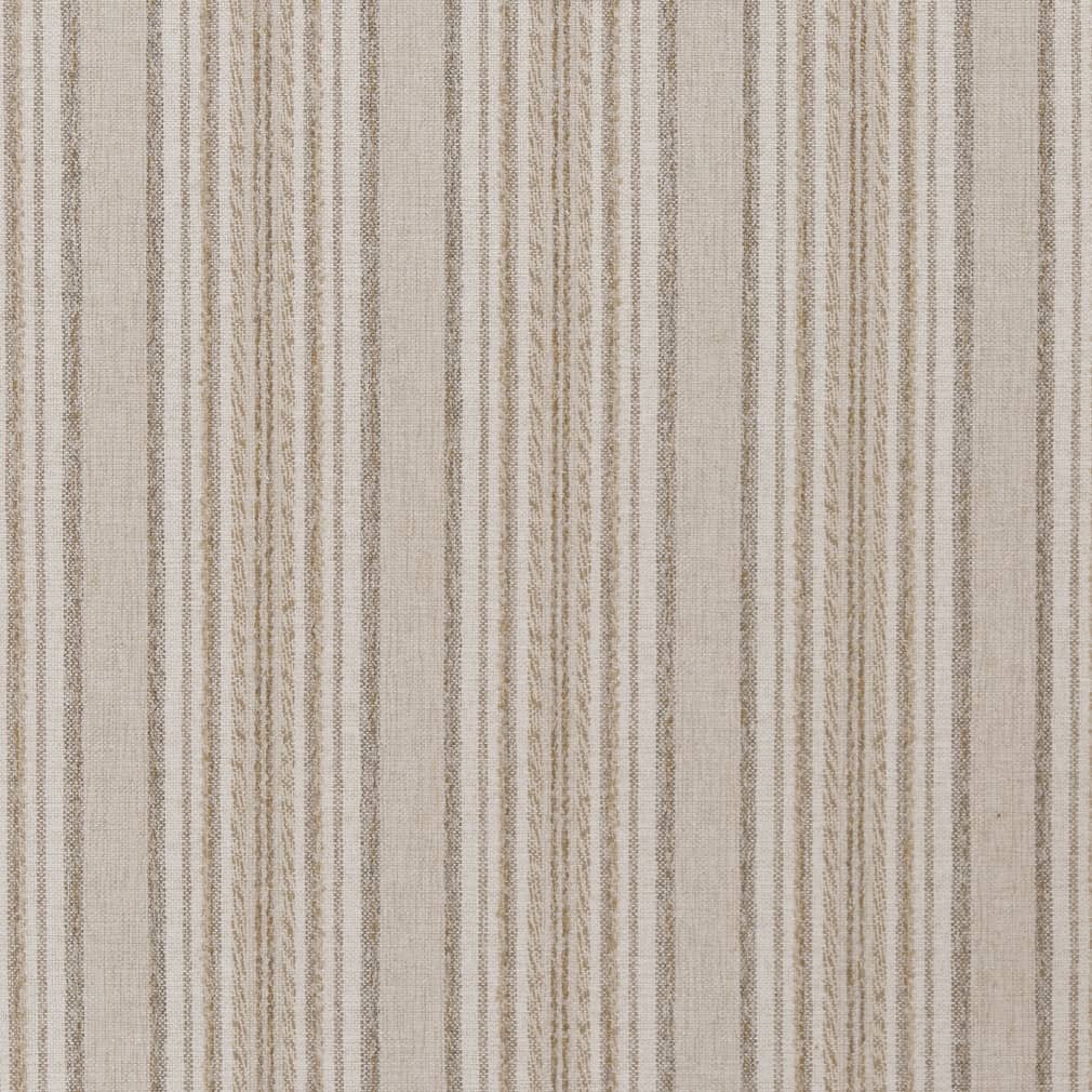 D1968 Stripe Beach Beige & Taupe Charlotte Fabrics